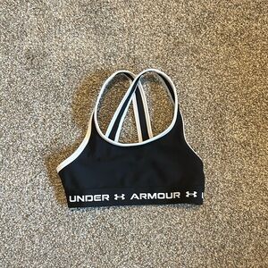 Under Armour girls Black Sports Bra